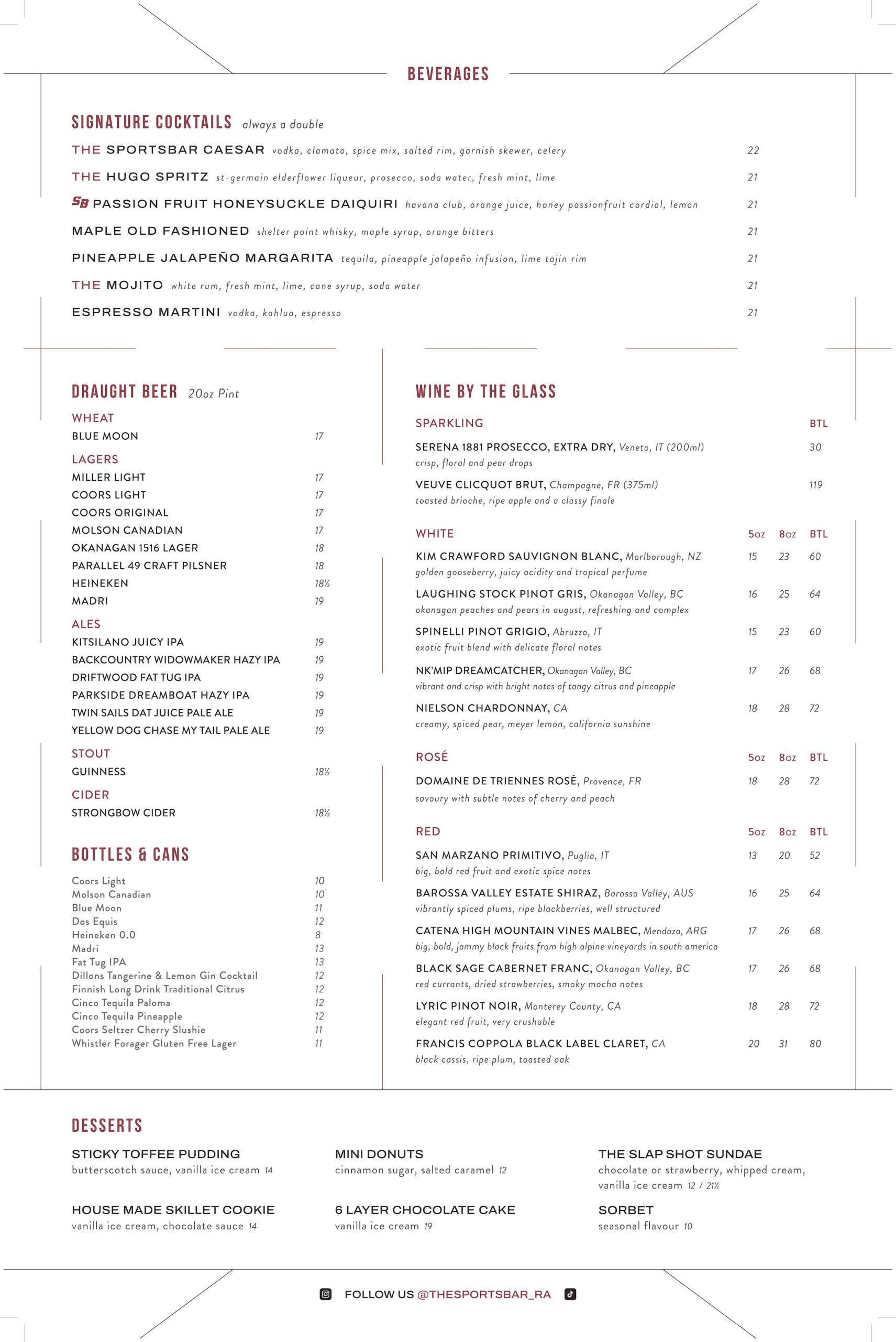 View Full Menu Image